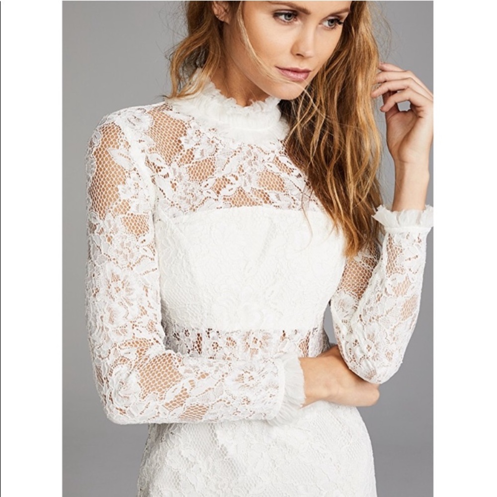 Nwt Alexis gorgeous white lace Anabella dress - Picture 5 of 10